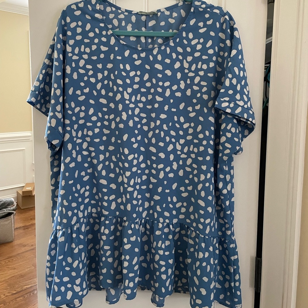 Chic Soul short sleeve top with ruffle detail